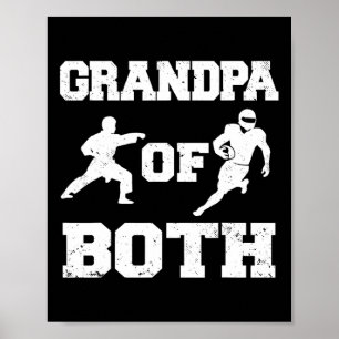 Poster Vovô De Tiro Engraçado E Avô De Karate