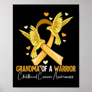 Poster Vovó De Um Cancer De Infância Guerreira