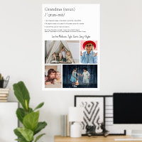 Vovó Definição Personalizada 4 Colagem de Fotos
