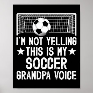 Poster Vovô do Futebol Voz Vovô de um jogador de futebol