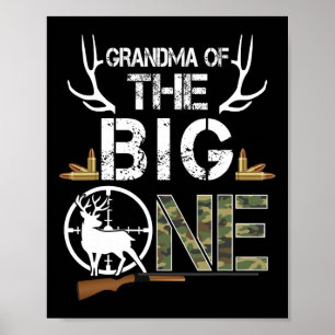 Poster Vovó Do Grande Ca De Caçador De Veados De Aniversá