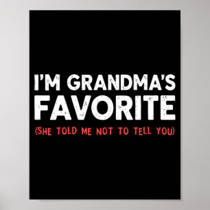 Poster Vovó engraçada Granhild favorita da vovó Eu sou a 