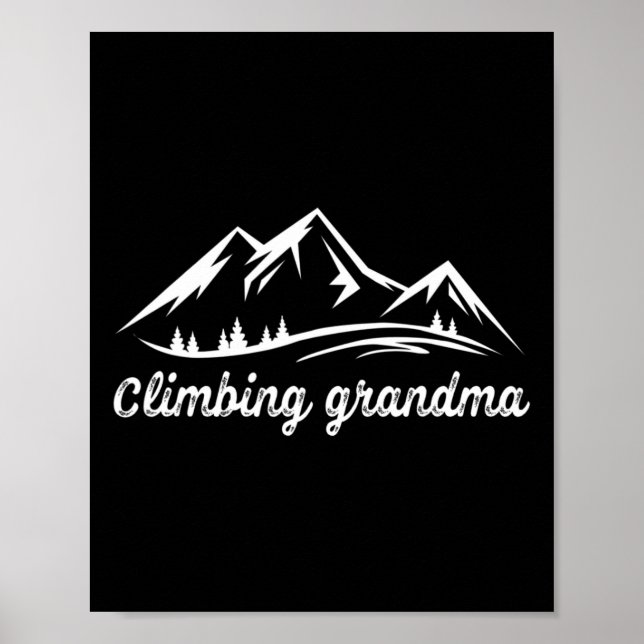 Poster Vovó Escaladora - Caminhada  (Frente)