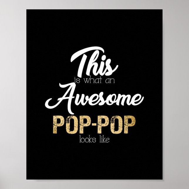Poster vovô especial pop-pop (Frente)