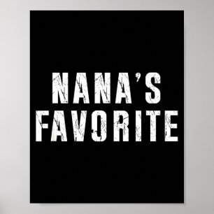 Poster Vovó Favorita Camisa Avó Engraçada Avozinha