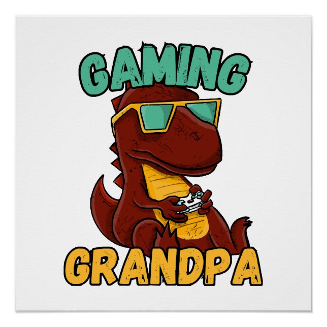 Póster Vovô Gamer (Frente)