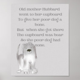 Poster Vovó Hubbard mãe simpática desenho animado diverti