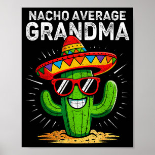 Poster Vovó média nacho engraçada cinco de mayo mexicana