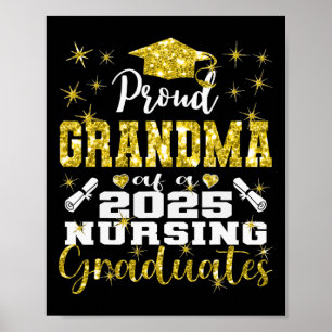 Poster Vovó Orgulhosa Cl Da Enfermeira De Formando 1 De E