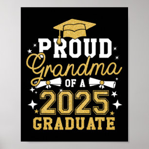 Poster Vovó Orgulhosa De Graduação De Avó Formando 2025