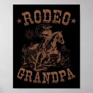 Poster Vovô Rodeio Ocidental Cowboy Família Correspondent