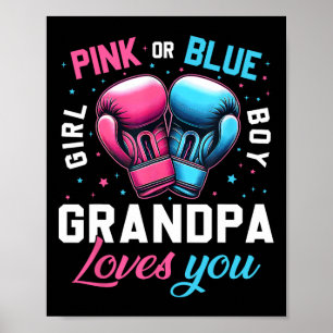 Poster Vovô Rosa Ou Azul Te Ama Vovô Boxando A Reveia Do 