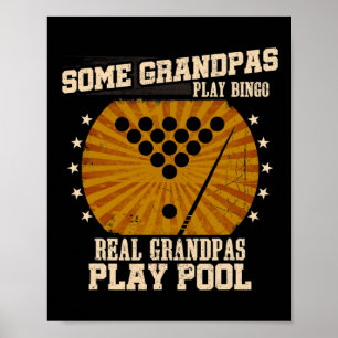 Poster Vovô Shirt Mens Billiards - Real Vovô Play
