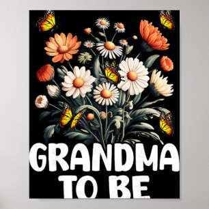 Poster Vovó Vai Ser, Anúncio de Gravidez do Novo Bebê Rev