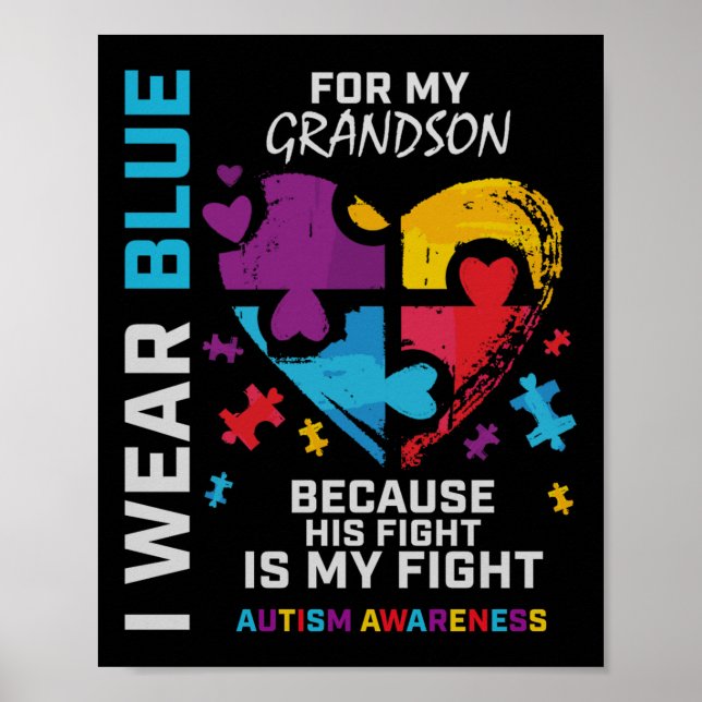 Poster Vovô, Visto Azul Para O Meu Avô (Frente)