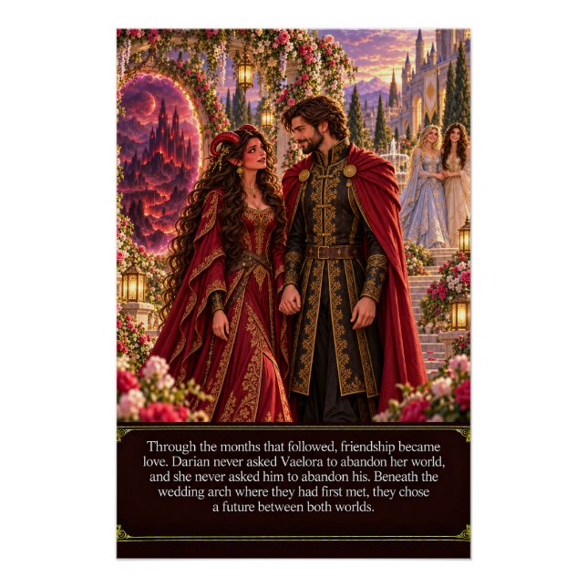 Póster Vows Between Worlds Capítulo 8: Amizade se Torna  (Frente)