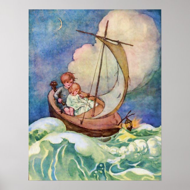 Póster Voyage to Fairyland Vintage (Frente)