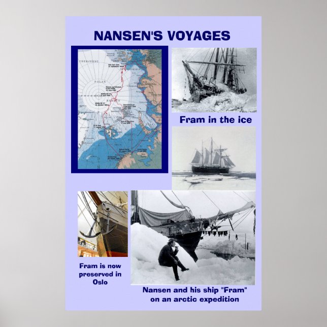 Póster Voyages de Nansen, Fram (Frente)