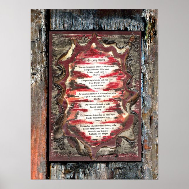 Póster Vozes do dia a dia (Frente)