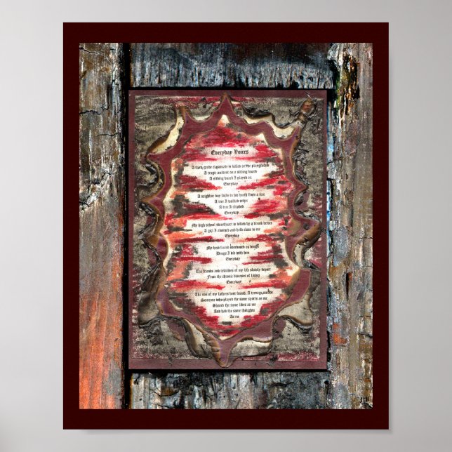 Póster Vozes do dia a dia (Frente)