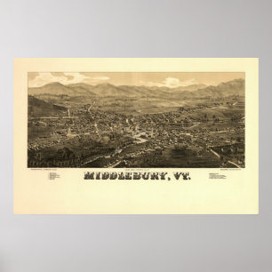 Poster VT 1886 de Middlebury