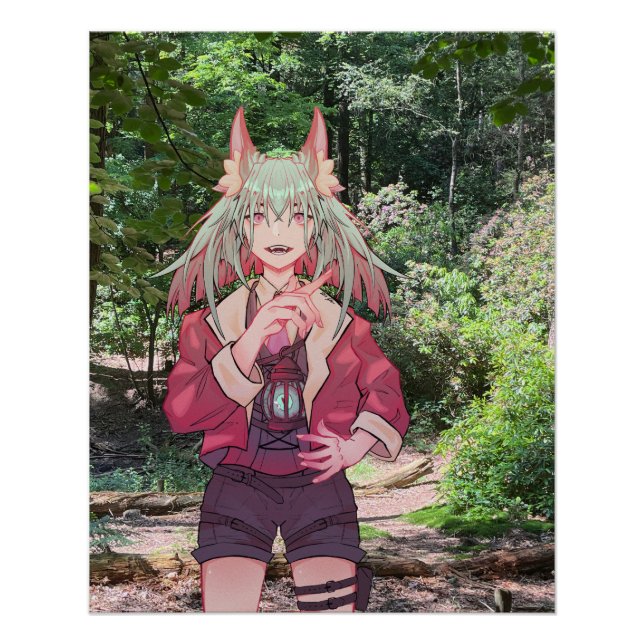 Póster VTuber, Anime, Forrest,  (Frente)