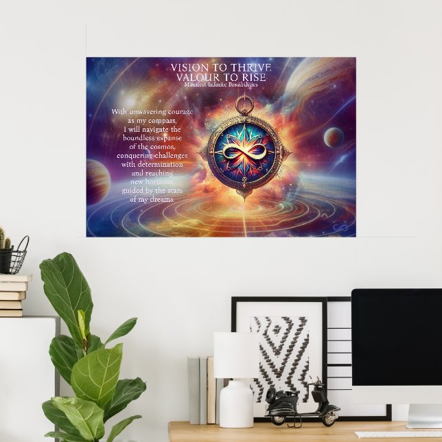 POSTER VTVR-ABSTRACTCOMPASS1A-CARTAZ - CARTAZ (Escritório em casa)