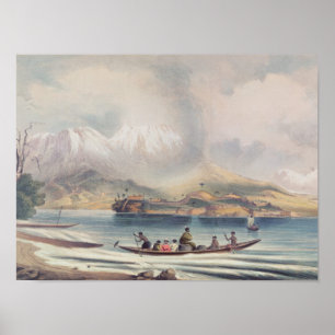 Póster Vulcão de Tongariro, Nova Zelândia