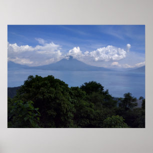 Poster Vulcões do Lago Atitlan