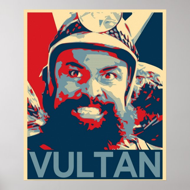 Poster Vultan inspirado por Flash Gordon (Frente)