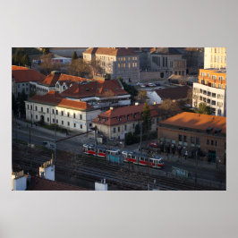 Poster Vyšehrad View - Tramas, Rastreios e Casas Históric