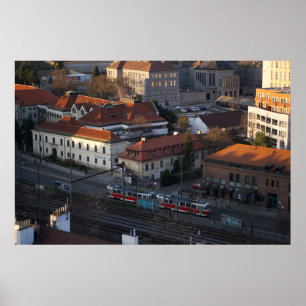 Poster Vyšehrad View - Tramas, Rastreios e Casas Históric