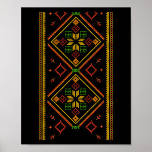 Poster Vyshyvanka Bordado Ucraniano Bordado Pro Ukr