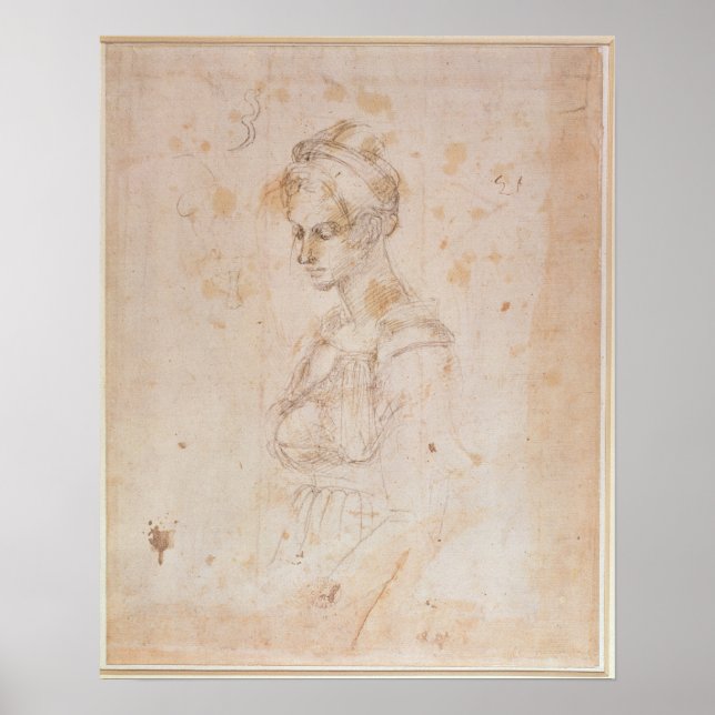 Póster W.41 Desenho de uma mulher (Frente)