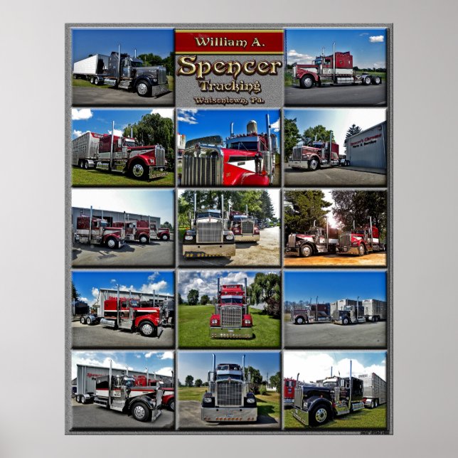 Póster W. A. Spencer A Model Collage (Frente)