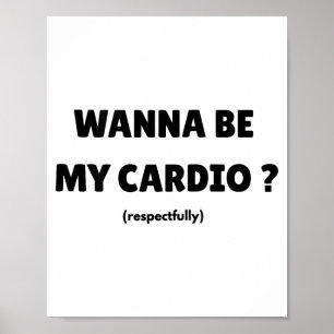 Poster W Seja Meu Treino Diário Engraçado para Academia (