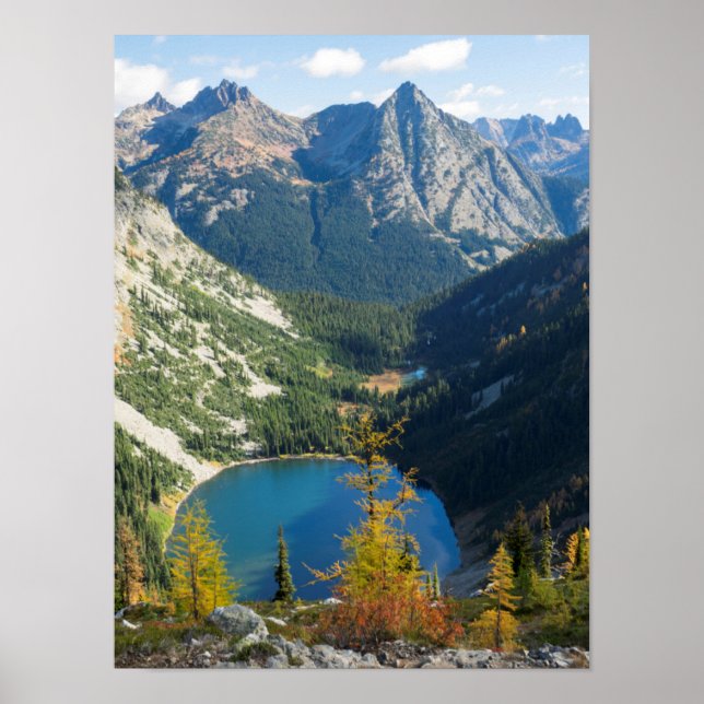 Poster WA, Floresta Nacional de Wenatchee, Lago Ann (Frente)