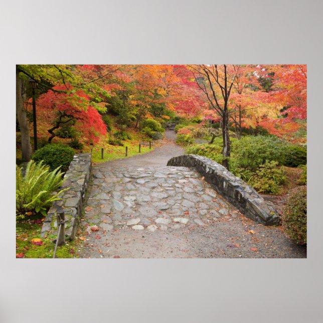 Poster WA, Seattle, Arboreto do Parque de Washington, (Frente)