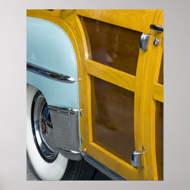 Póster WA, Seattle, automóvel americano clássico. 2 (Frente)