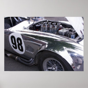 Poster WA, Seattle, automóvel americano clássico. 2