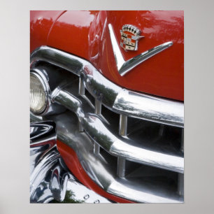 Poster WA, Seattle, carro americano clássico. 4