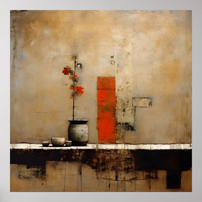 Poster Wabi Sabi - Arte de Estilo Japonês (Frente)