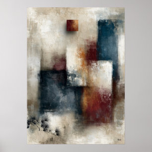 Poster Wabi-Sabi Pine Eco Moderno Japonês Parede Abstrata