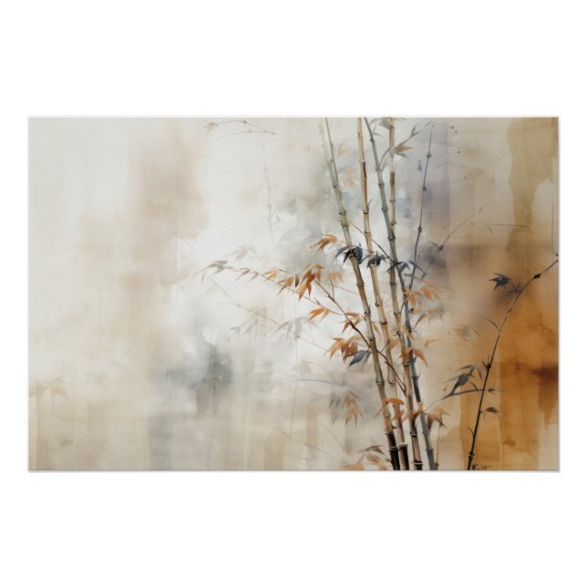 Póster Wabisabi Aestético Bamboo (Frente)