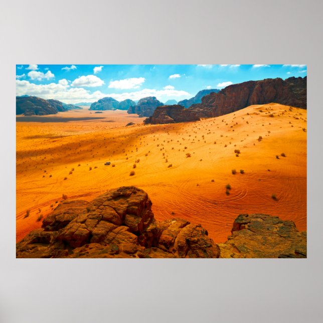 Poster Wadi Rum desert, Jordandesert,wadi,rum,jordan,art, (Frente)