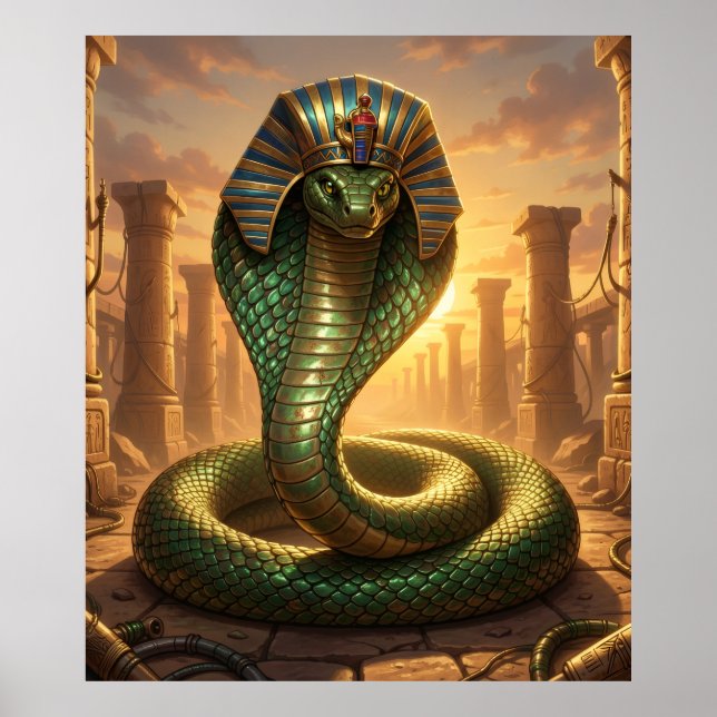 Poster Wadjet – Ägyptische Schlangengöttin´6 (Frente)