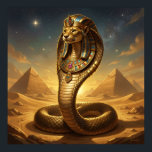 Poster Wadjet – Egyptian Cobra Goddess<br><div class="desc">Wadjet is a cobra goddess in Egyptian mythology and a protector of the pharaoh and Lower Egypt. She represents protection, power, and royal authority.</div>
