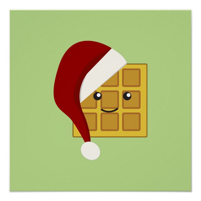 Póster Waffle de Natal (Frente)