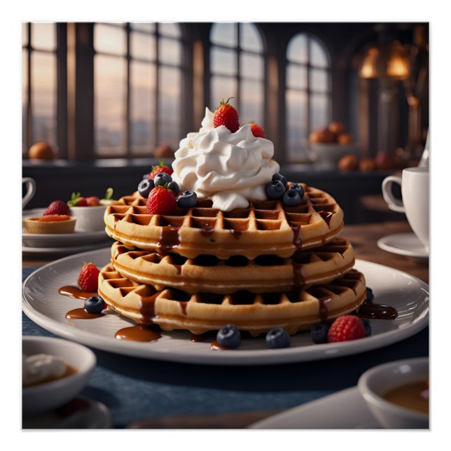 Póster Waffles (Frente)