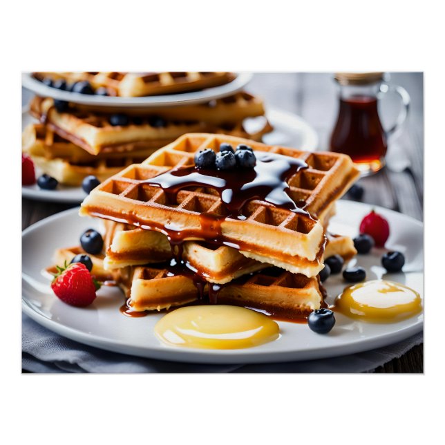 Póster Waffles (Frente)